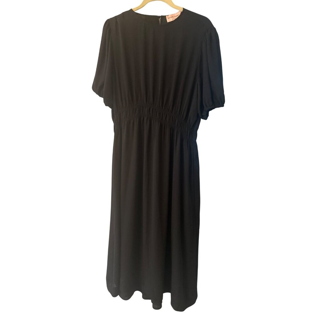 NWT‎ Chicos Black Label By Chicos XL Black Dress Career Casual Office Minimalist